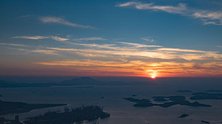 4k深圳梧桐山顶日出延时拍摄