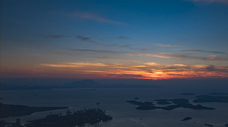 4k深圳梧桐山顶日出延时拍摄