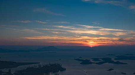 4k深圳梧桐山顶日出延时拍摄