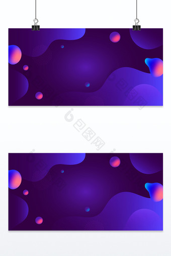 蓝紫色几何渐变舞动质感背景图图片