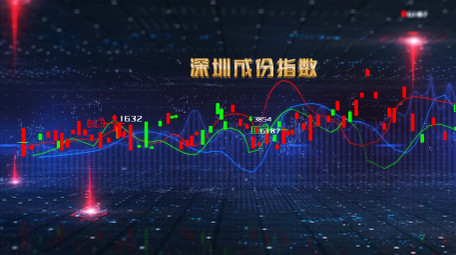 股票动态背景视频AE模板