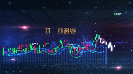 股票动态背景视频AE模板