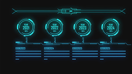 4K科技HUD特效素材（带通道）