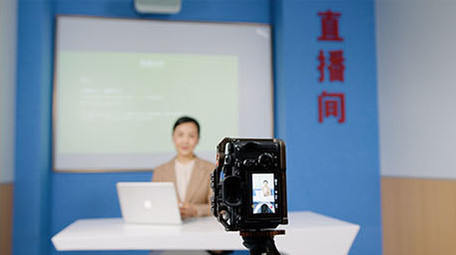 4k相机摄像记录老师线上讲课网课直播实拍