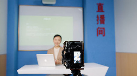 4k相机摄像记录老师线上讲课网课直播实拍