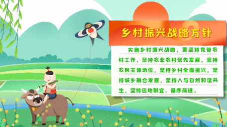 乡村发展振兴宣传MG动画AE模板