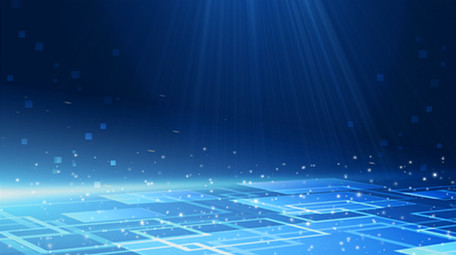 蓝色大气商务科技抽象光感方格粒子背景视频