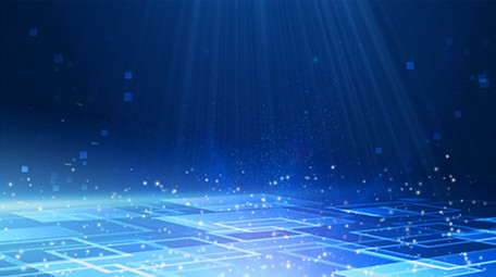 蓝色大气商务科技抽象光感方格粒子背景视频