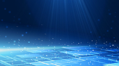 蓝色大气商务科技抽象光感方格粒子背景视频