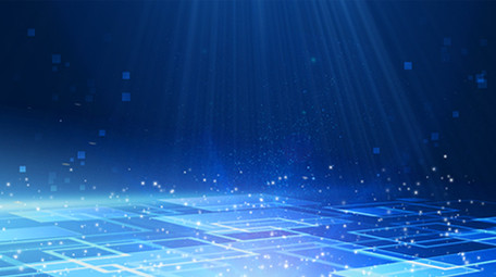 蓝色大气商务科技抽象光感方格粒子背景视频