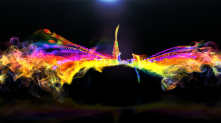 飞翔凤凰彩色粒子片头LOGO动画AE模板