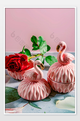 网络情人节 520红色玫瑰摄影图图片
