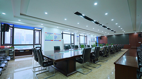 4k商务明亮大型会议室内部实拍