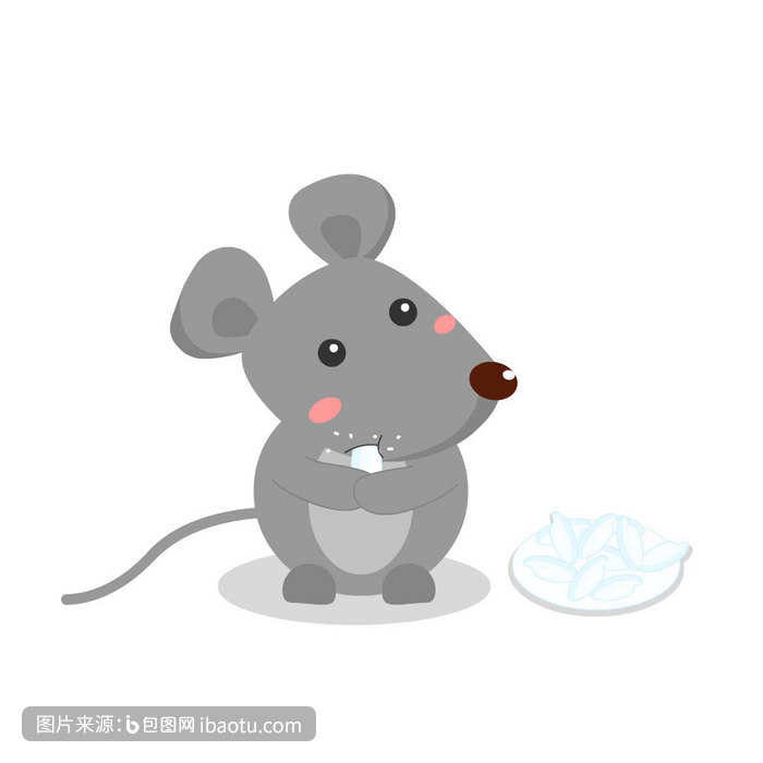 可爱卡通偷吃米的老鼠动图gif,包图网,图片,素材,模板,免费