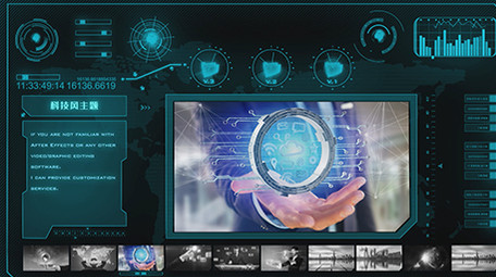 科技HUD互联网<strong>图文</strong>AE模板