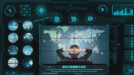 HUD科技图文企业宣传AE模板