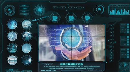 HUD科技图文企业宣传AE模板