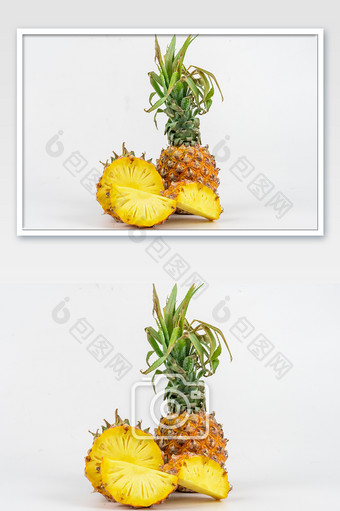 新鲜水果黄色菠萝图片