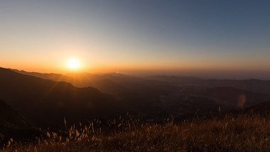 江西武功山<strong>日落</strong>延时摄影视频