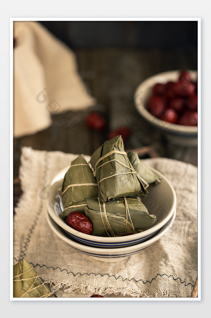 暗调美食粽子端午节海报图片图片