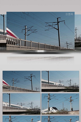 交通运输高铁动车列车驶过高速客车铁路运输图片
