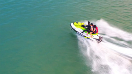 4K航拍激情摩托艇运动