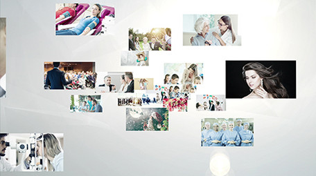 简洁科技商务图片汇聚AE模板