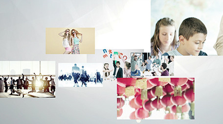 简洁科技商务图片汇聚AE模板