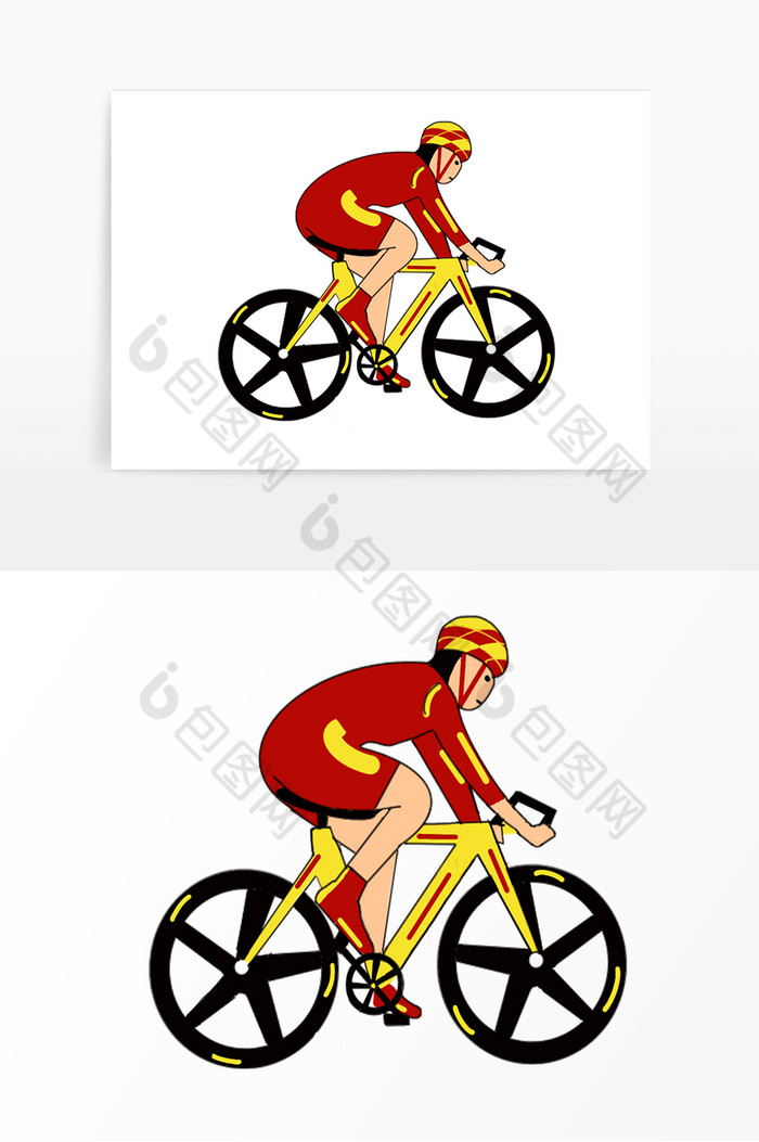 自行车比赛运动员奥林匹克插画图片图片