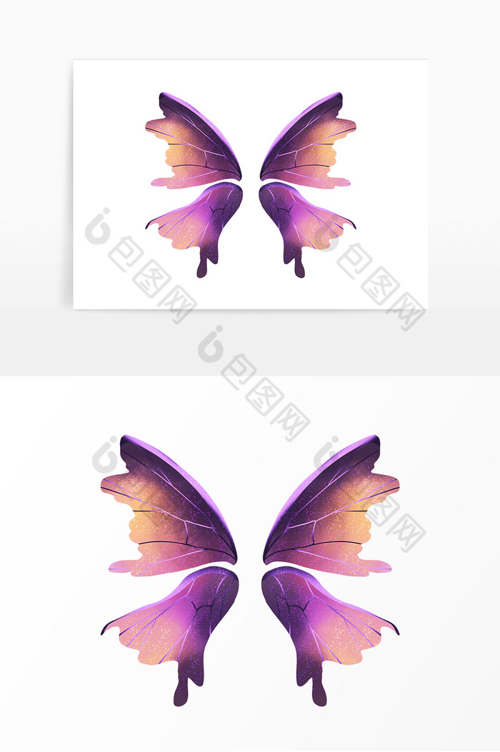 彩色蝴蝶翅膀图片图片
