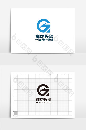 祥龙投资企业LOGO字母LOGO图片