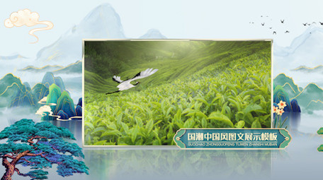 国潮中国风相册图文展示AE模板