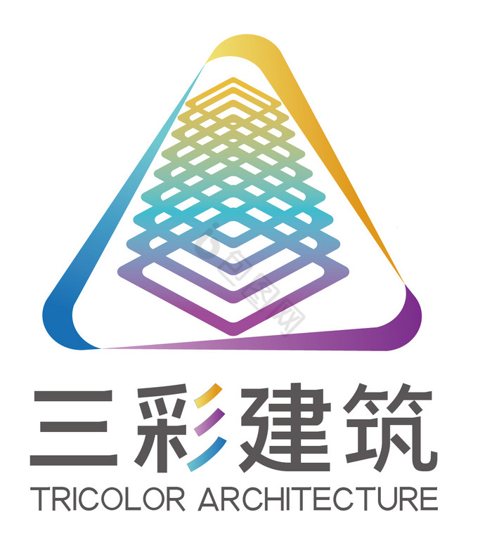 炫彩物业建筑logo