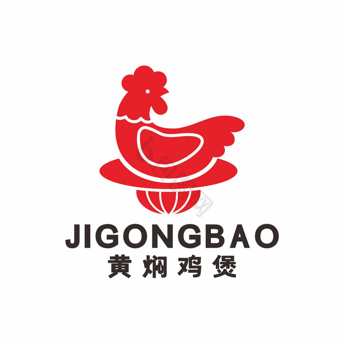 黄焖鸡米粉餐饮饭店LOGO标志VI