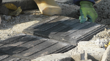 行业职业工地个人地面修复路面装修