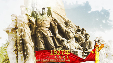 建党100周年历程图文展示pr模板