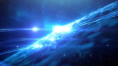 震撼科技光线宣传片头片尾pr模板