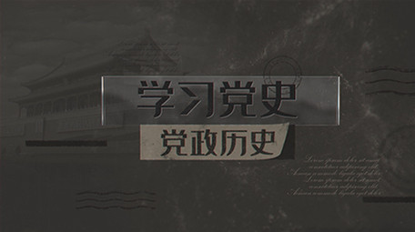 历史感党政党建图文展示AE模板