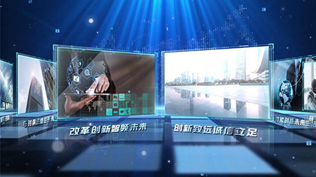 大气企业照片墙展示企业商务宣传PR模板