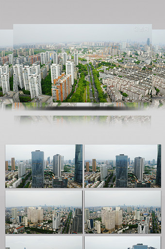 航拍宁波城市建设图片