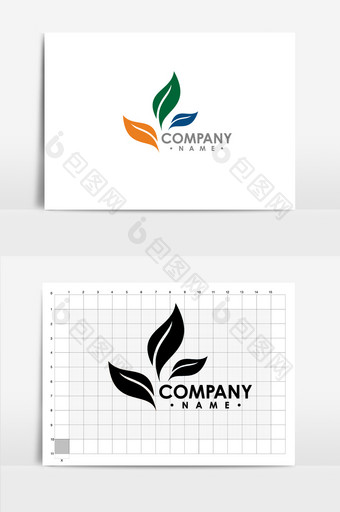 叶子logo标志图片