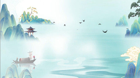 水墨古风清明节节日中国风pr模板