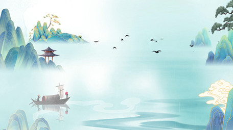 水墨古风清明节节日中国风pr模板