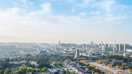 地标城市西安大雁塔延迟拍摄震撼