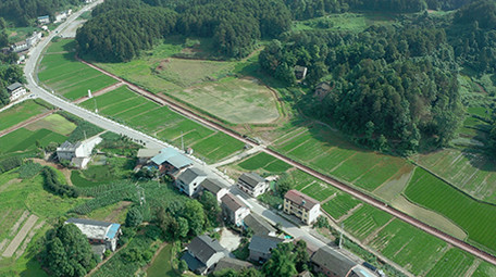 4k航拍<strong>乡村</strong>房屋农田农业经济发展