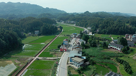 4k航拍<strong>乡村</strong>房屋农田农业经济发展