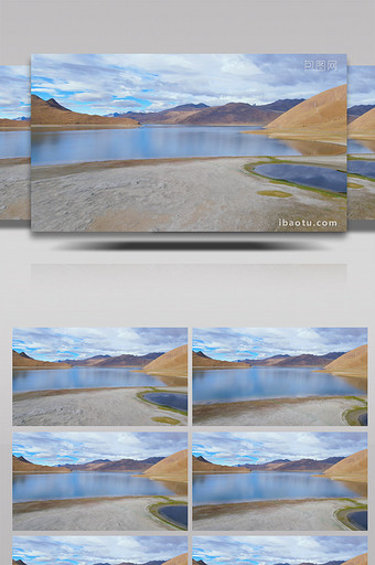 地标羊卓雍措高原湖水湖泊自然风景4k航拍图片