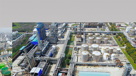 行业职业石油化工生产化工设备4K航拍