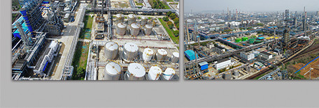 行业职业石油化工生产化工设备4K航拍