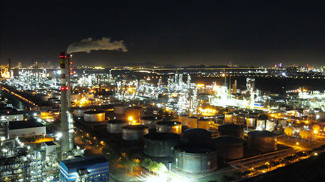 行业职业化工企业生产工业4K航拍延时摄影